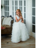 Ivory Tulle Flower Girl Dress Photoshoot Dress